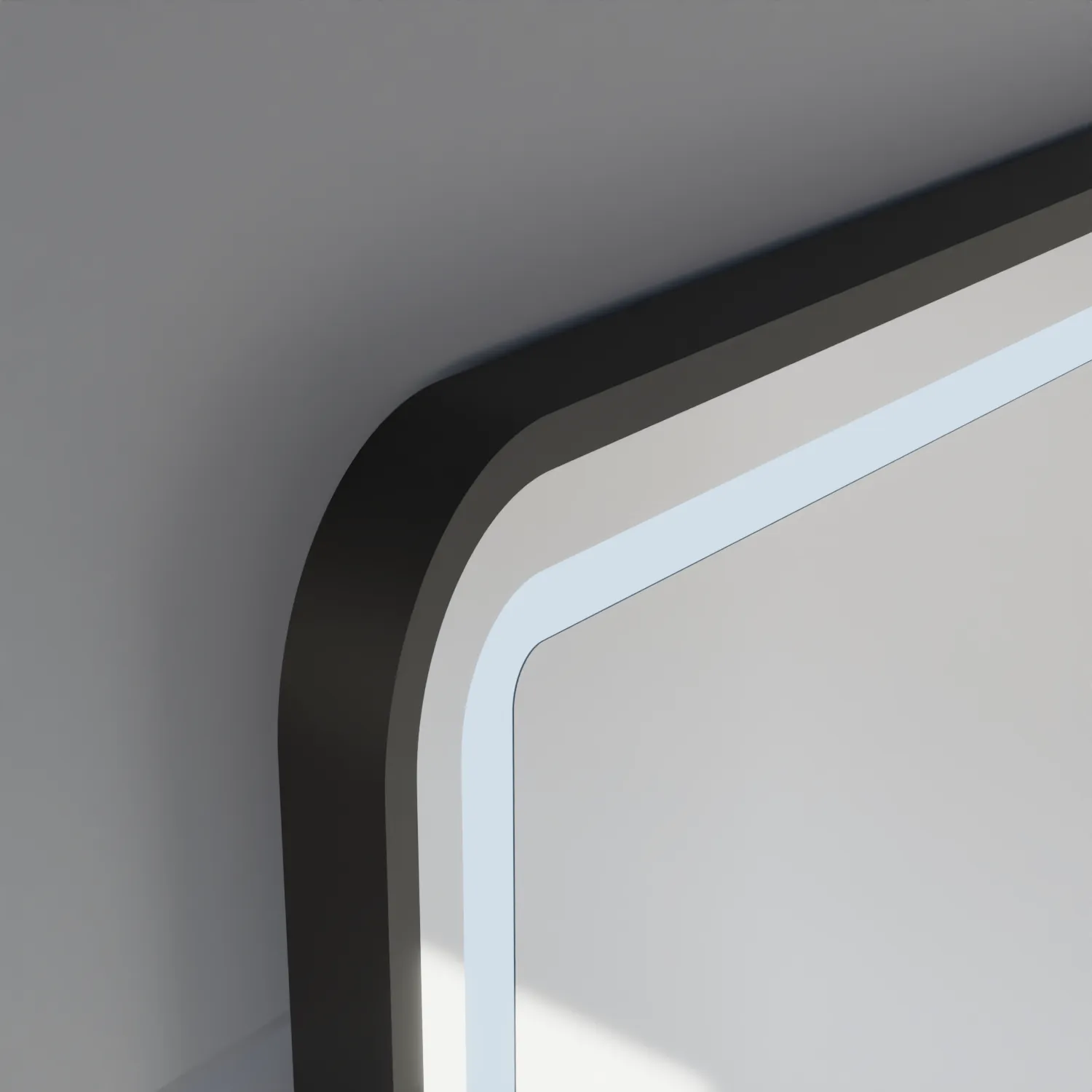 Alessandro Design Lucida oglinda LED 60x80 touch neagra