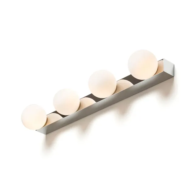 Rendl Domino lampa baie crom opal 4xG9