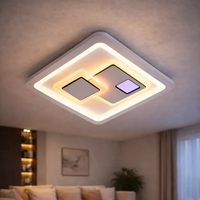 Alessandro Design Keren lustră LED albă 33W 24x24cm