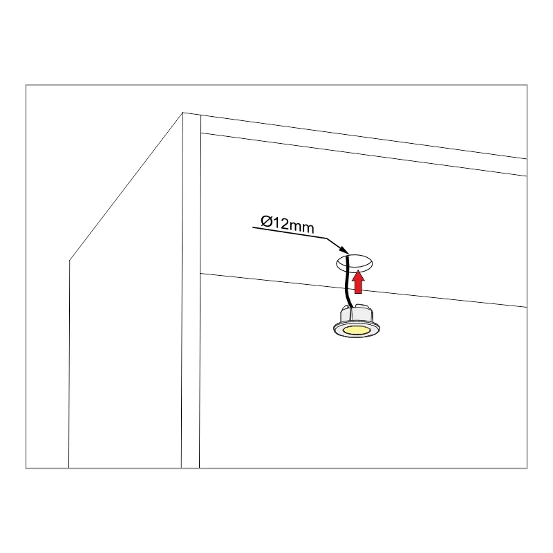 Furnika Mini Lens lentilă LED pentru mobilier