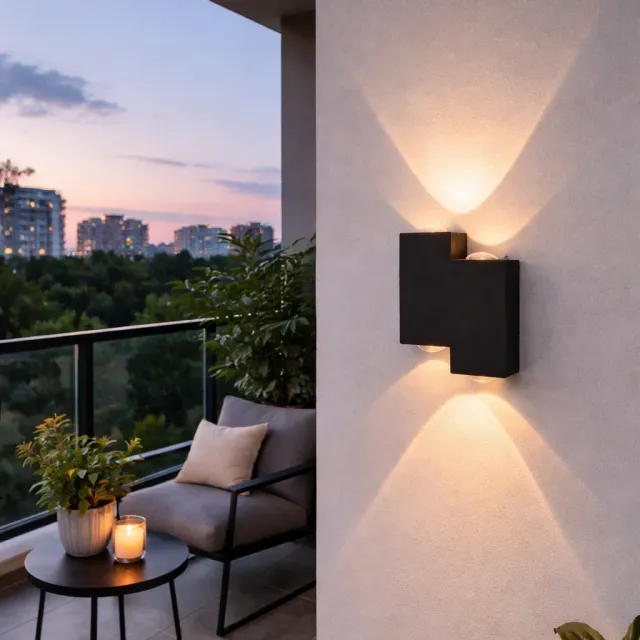Alessandro Design AX232 aplica LED exterior neagra 4W 3000K