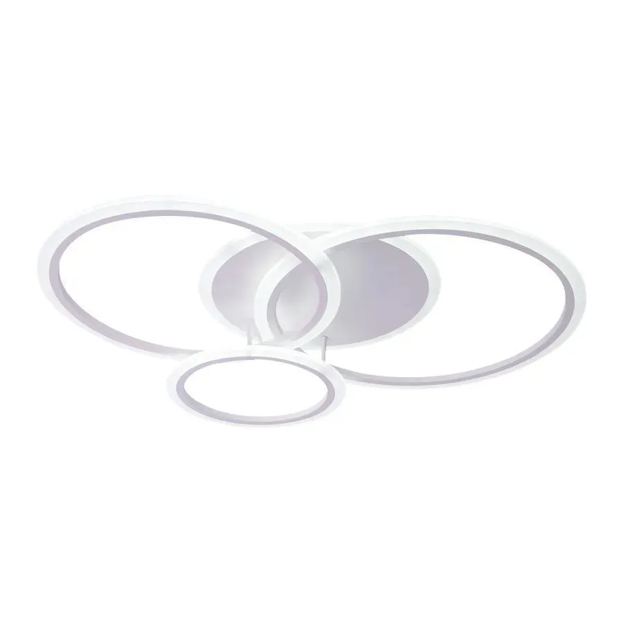 Alessandro Design LUCY Lustra LED 69W 4 Cercuri Alba Dimmabila