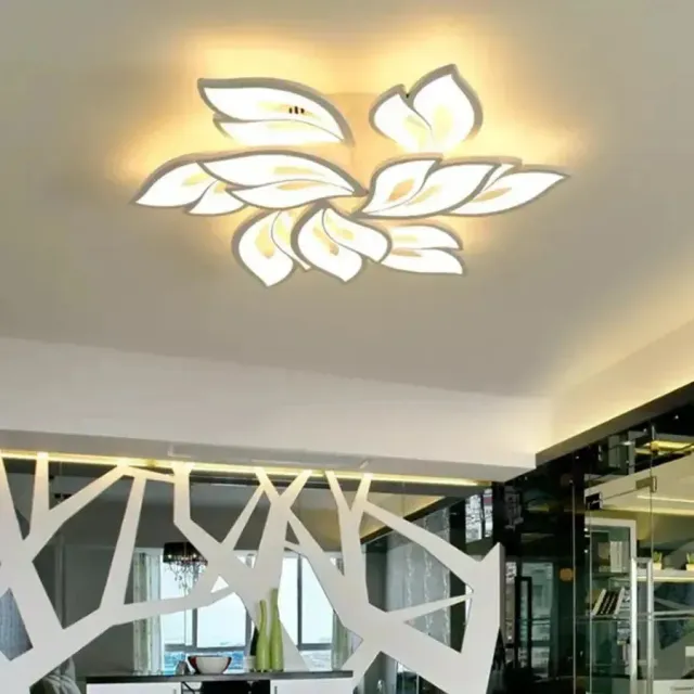 Alessandro Design LILY Lustra LED 101W Alba 9 Elemente Dimmabila