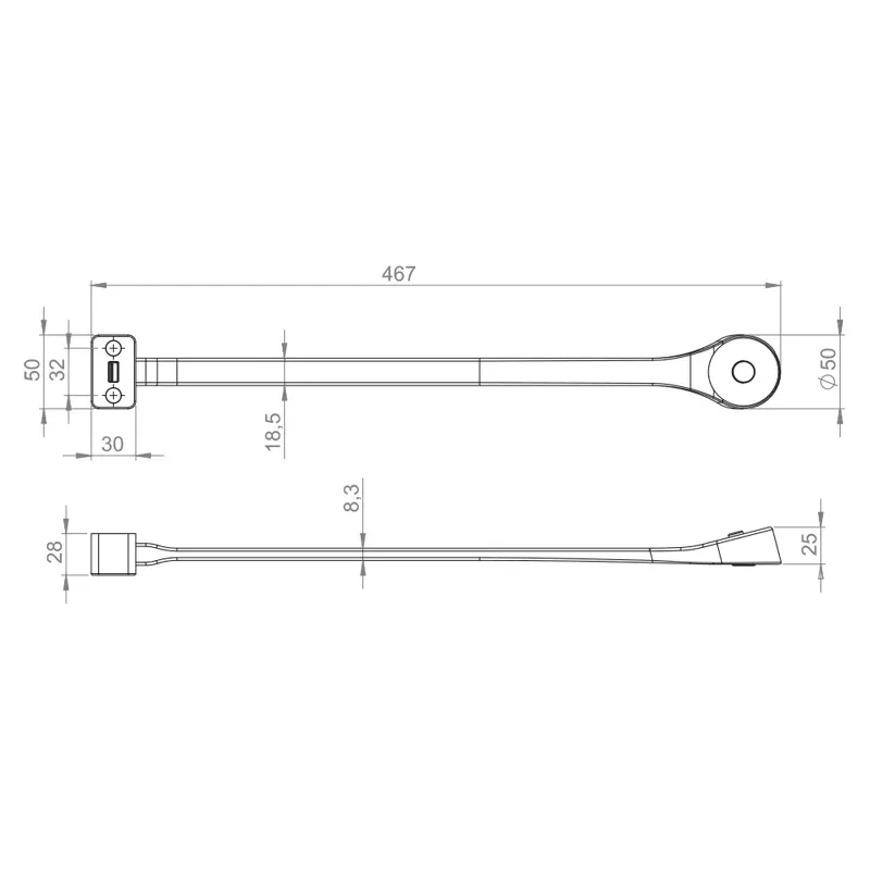 Furnika Flexi H profil LED flexibil varianta H