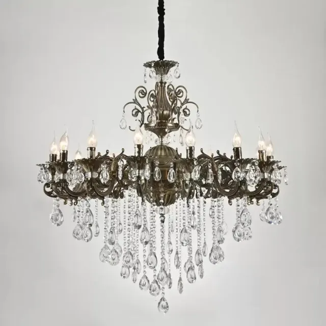 Alessandro Design Christopher candelabru 16xE14 bronz antic