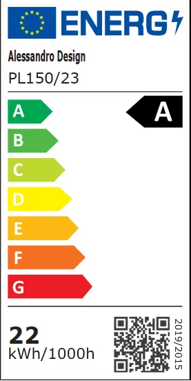 Alessandro Design plafoniera LED 22W hexagon 23cm alba