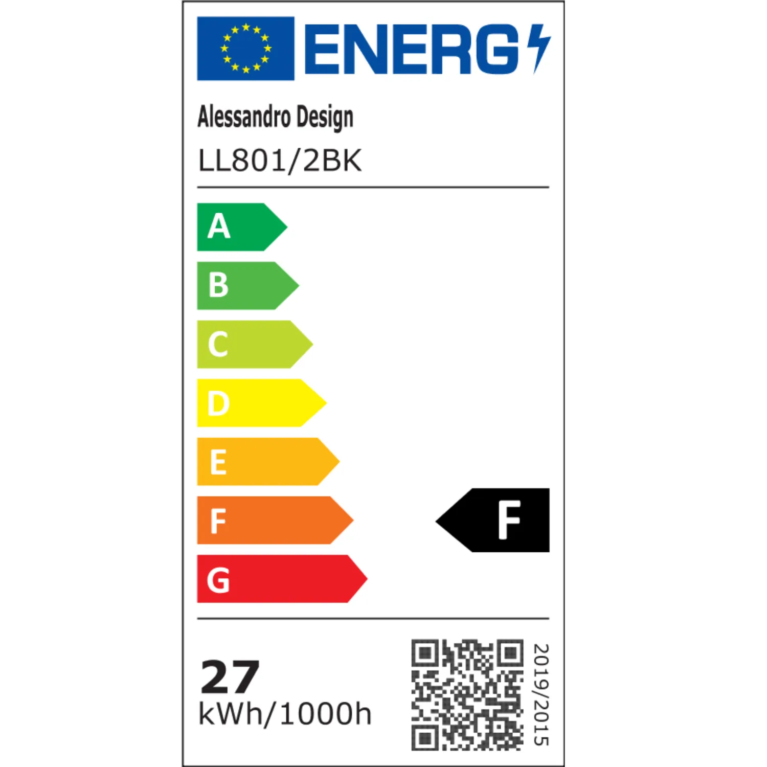 Alessandro Design Pulsaris lustra LED 27W neagra 2 patrate