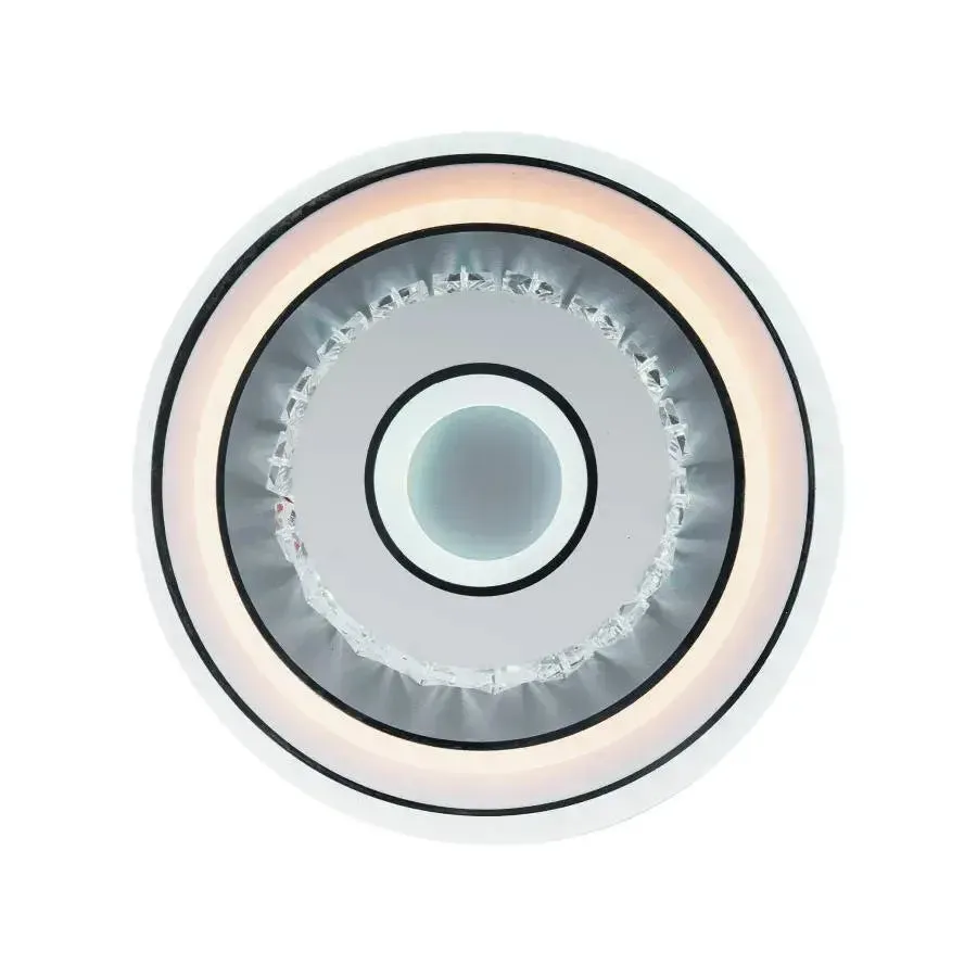 Alessandro Design Serilda lustra LED 40W alba 20cm cristal