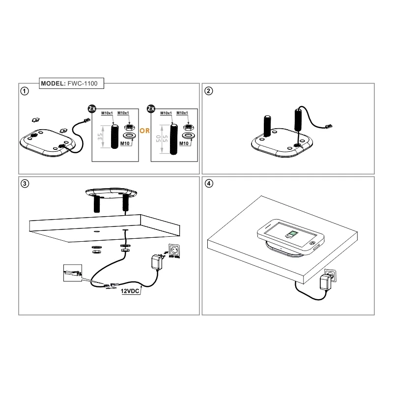 Furnika FWC-1100 încărcător wireless încorporabil