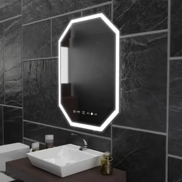 Alessandro Design Ralya MotionGlow oglinda LED 60x80cm poligonala