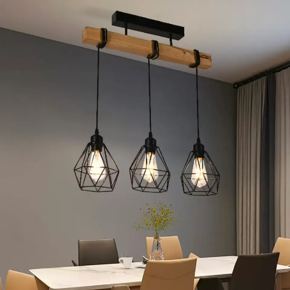 Alessandro Design Marcellus lustra 3xE27 negru-maro
