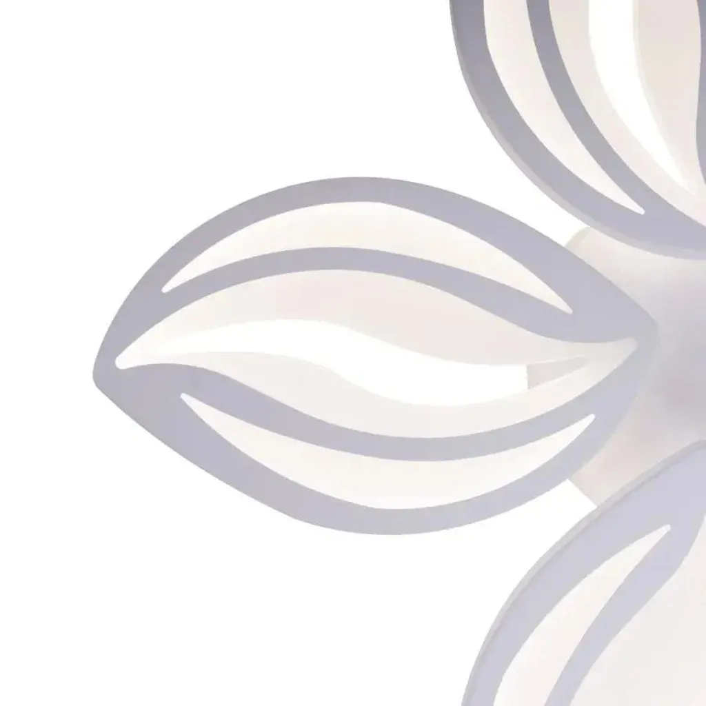 Alessandro Design Orchid lustra LED 66W 5 petale alba dimabila
