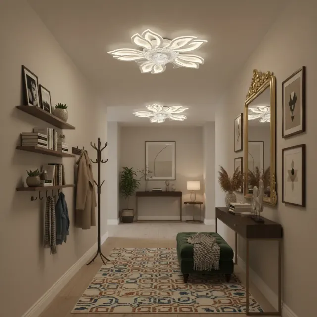 Alessandro Design Anemo lustra LED cu ventilator 30W alba