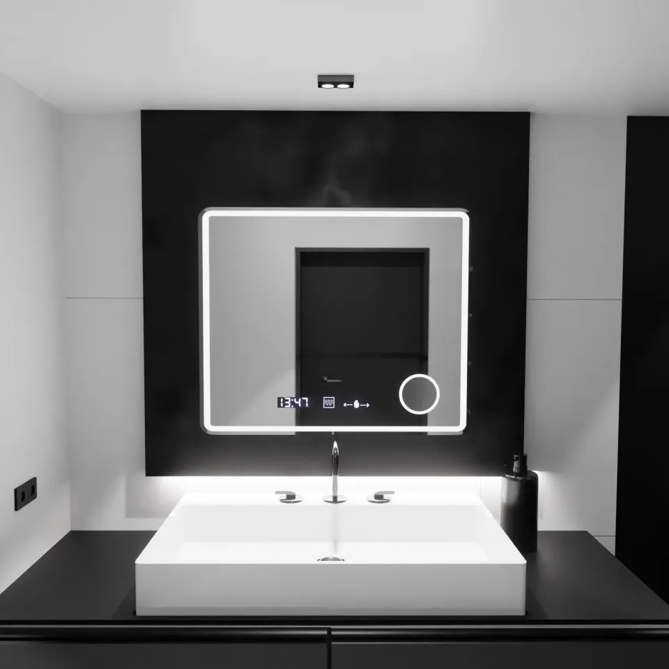 Alessandro Design Riflesso MotionGlow Marcello oglinda LED 90x75cm dezaburire