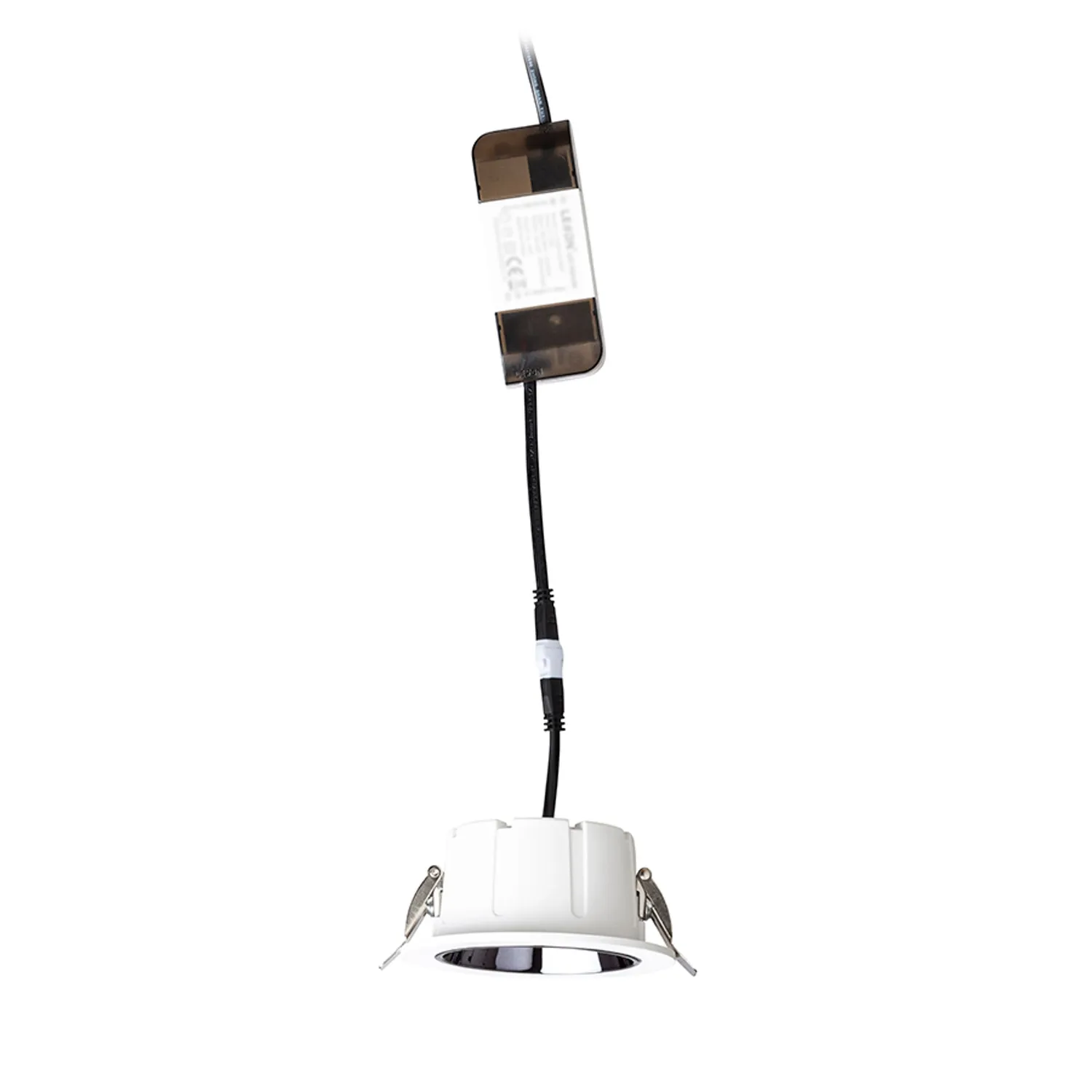 Rendl Ansel spot LED incastrat alb reflector negru crom