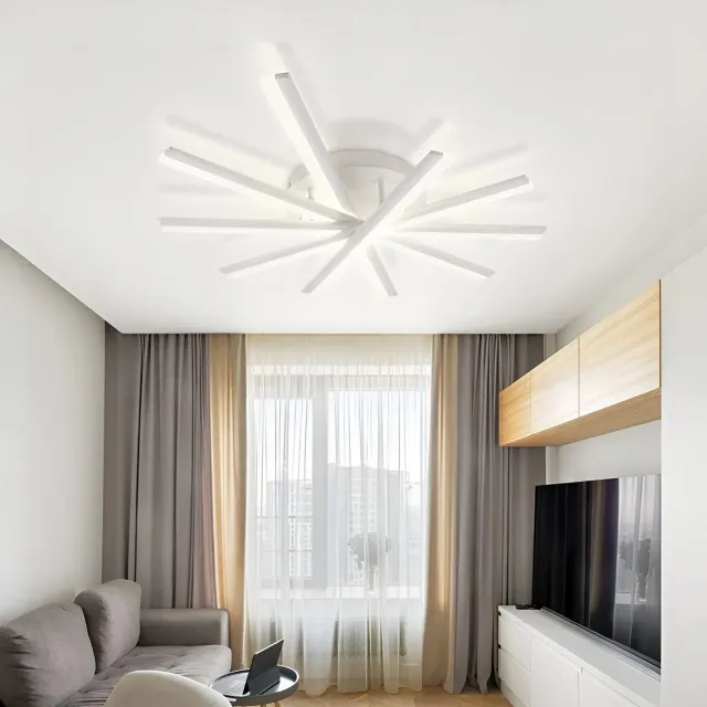 Alessandro Design Zoe 67W lustra LED alba telecomanda