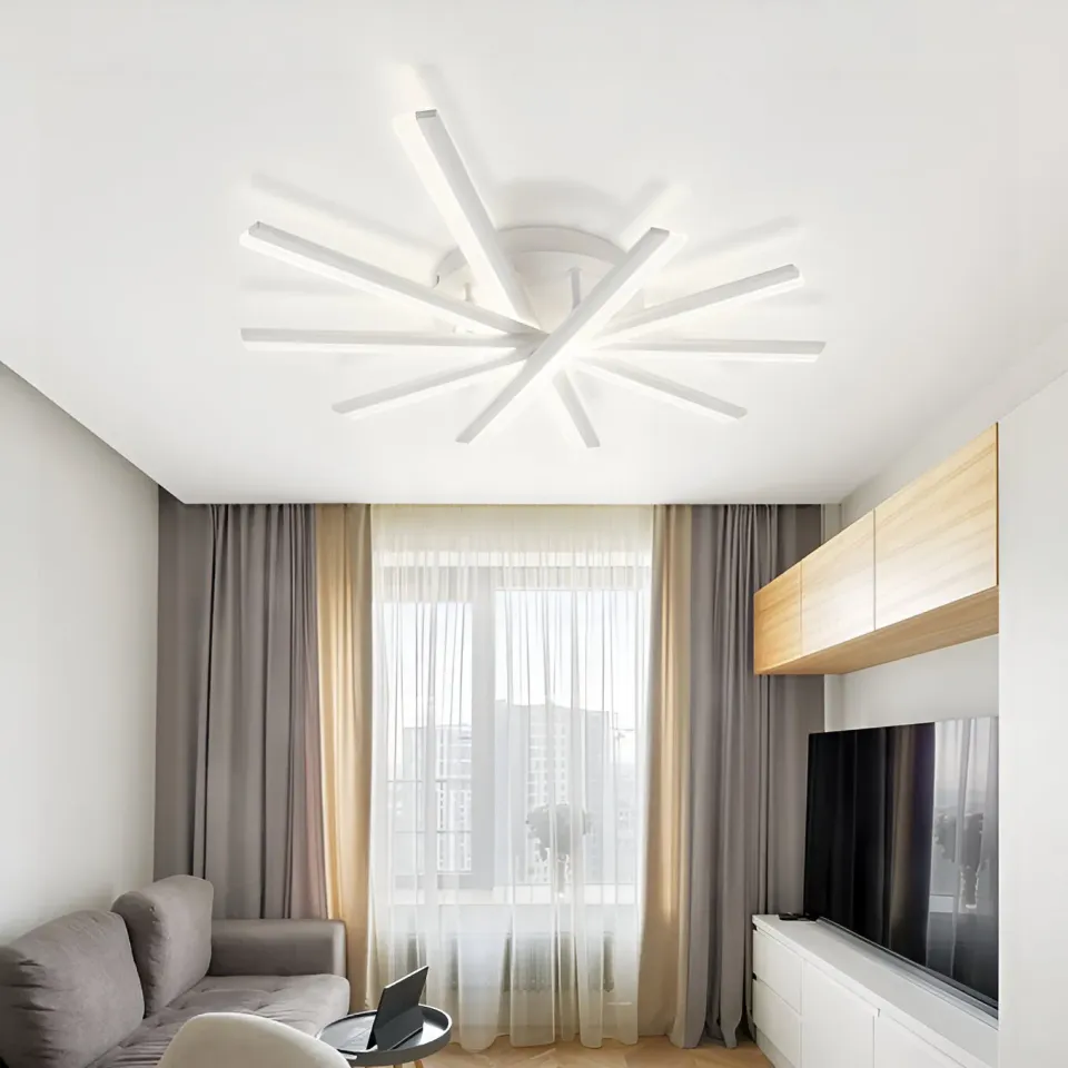 Alessandro Design Zoe 67W lustra LED alba telecomanda