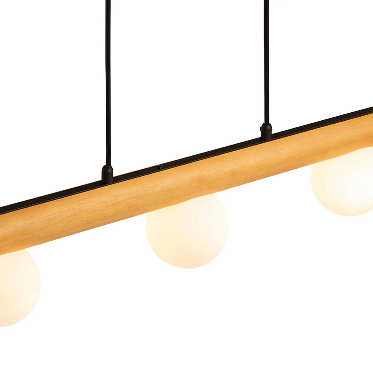 Rendl Light Studio Noctis lustră lemn 5x sticlă opal