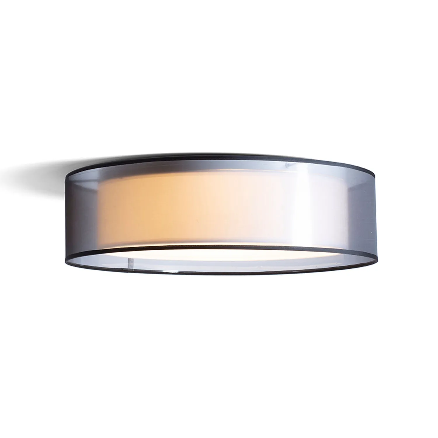Rendl Otis 60 plafoniera textila negru 3xE27