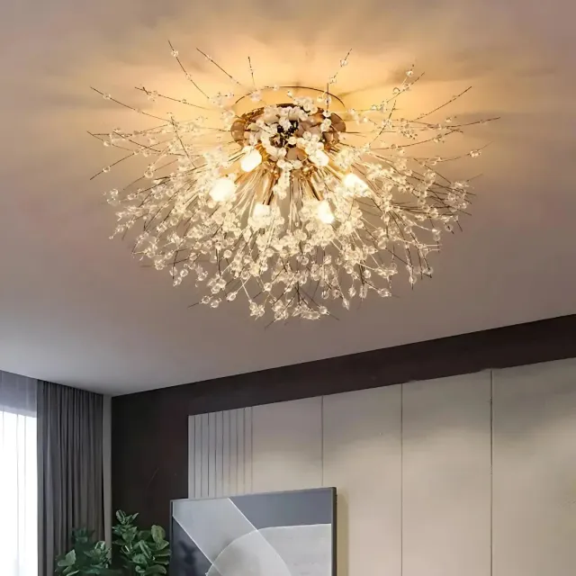 Alessandro Design Rondo Vivace candelabru cristal 5xG9 auriu