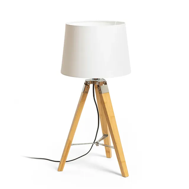 Rendl Alvis Ambitus lampa masa bambus alba E27