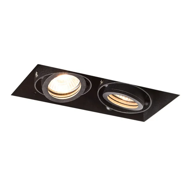 Rendl Light Studio Electra II GU10 spot încastrat negru fără ramă