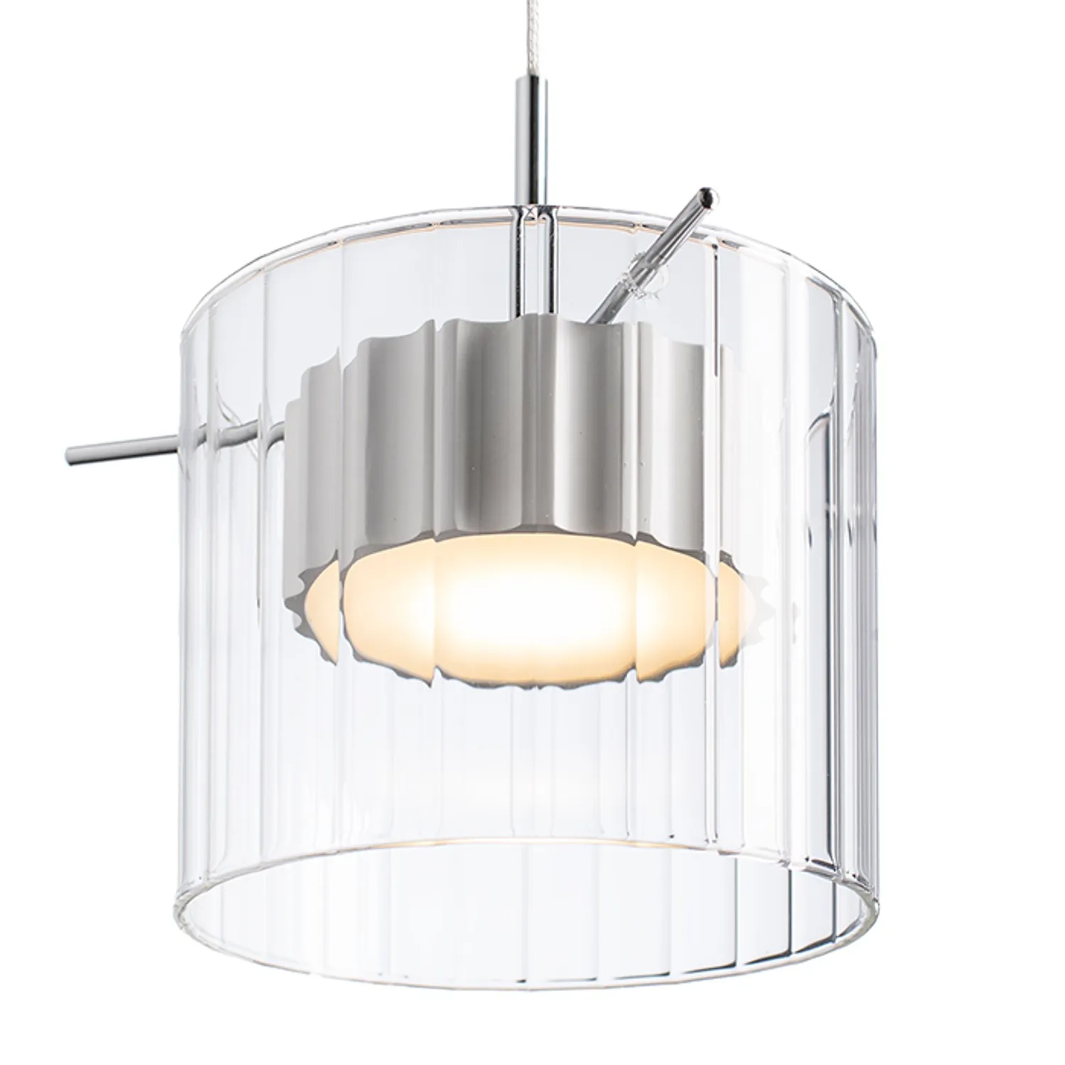 Rendl Light Studio Estra I pendul LED sticlă transparentă