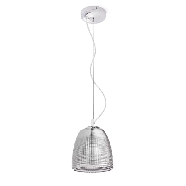 Rendl Light Studio Azria pendul sticlă fumurie crom