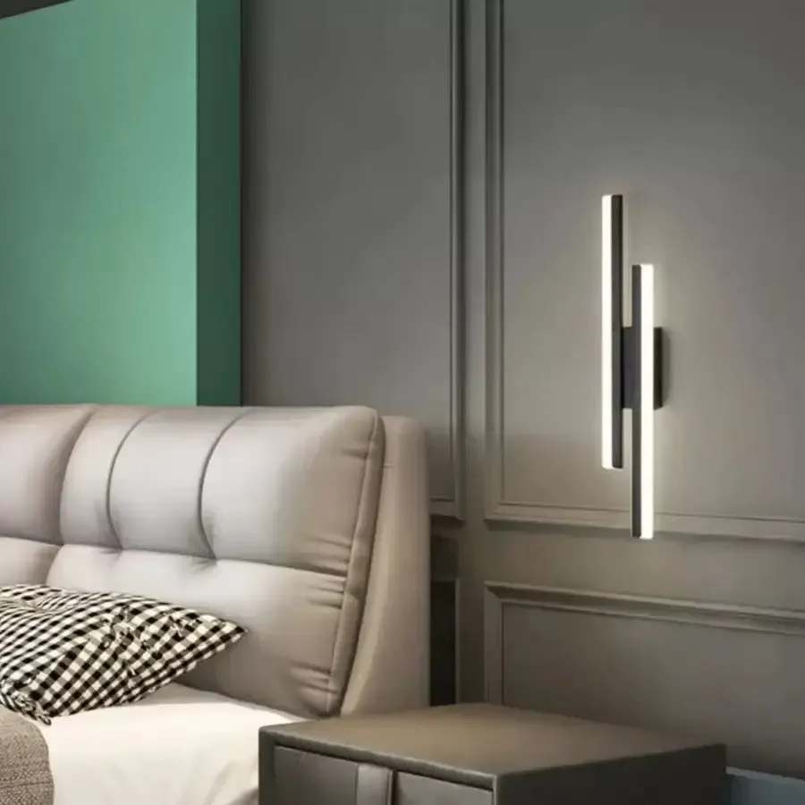 Alessandro Design Lyra aplica LED 18W negru alb acrilic