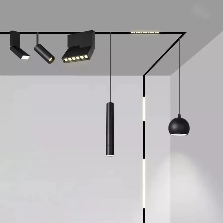 Alessandro Design Magnetic pendul LED negru 7W lumina neutra
