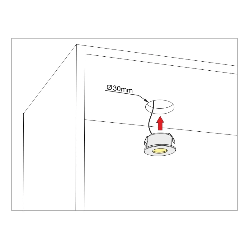 Furnika Big Point spot LED rotund pentru mobila