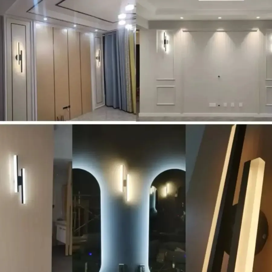 Alessandro Design Lyra aplica LED 18W negru alb acrilic