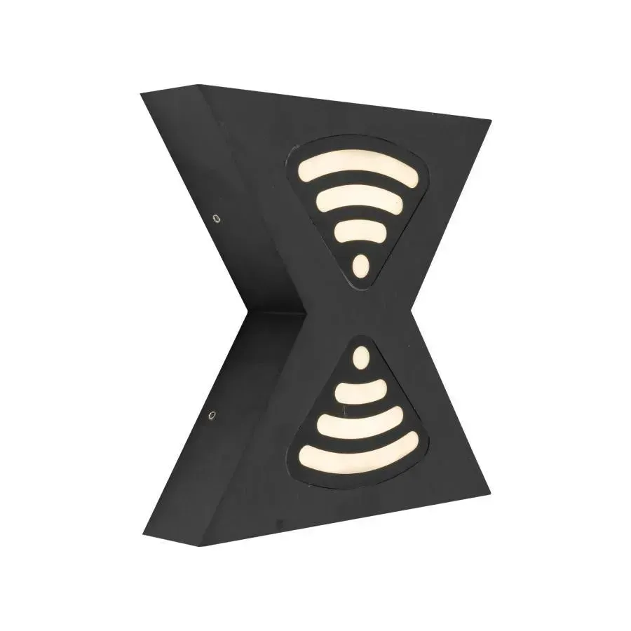 Alessandro Design Retelis aplica exterior LED 12W neagra metal