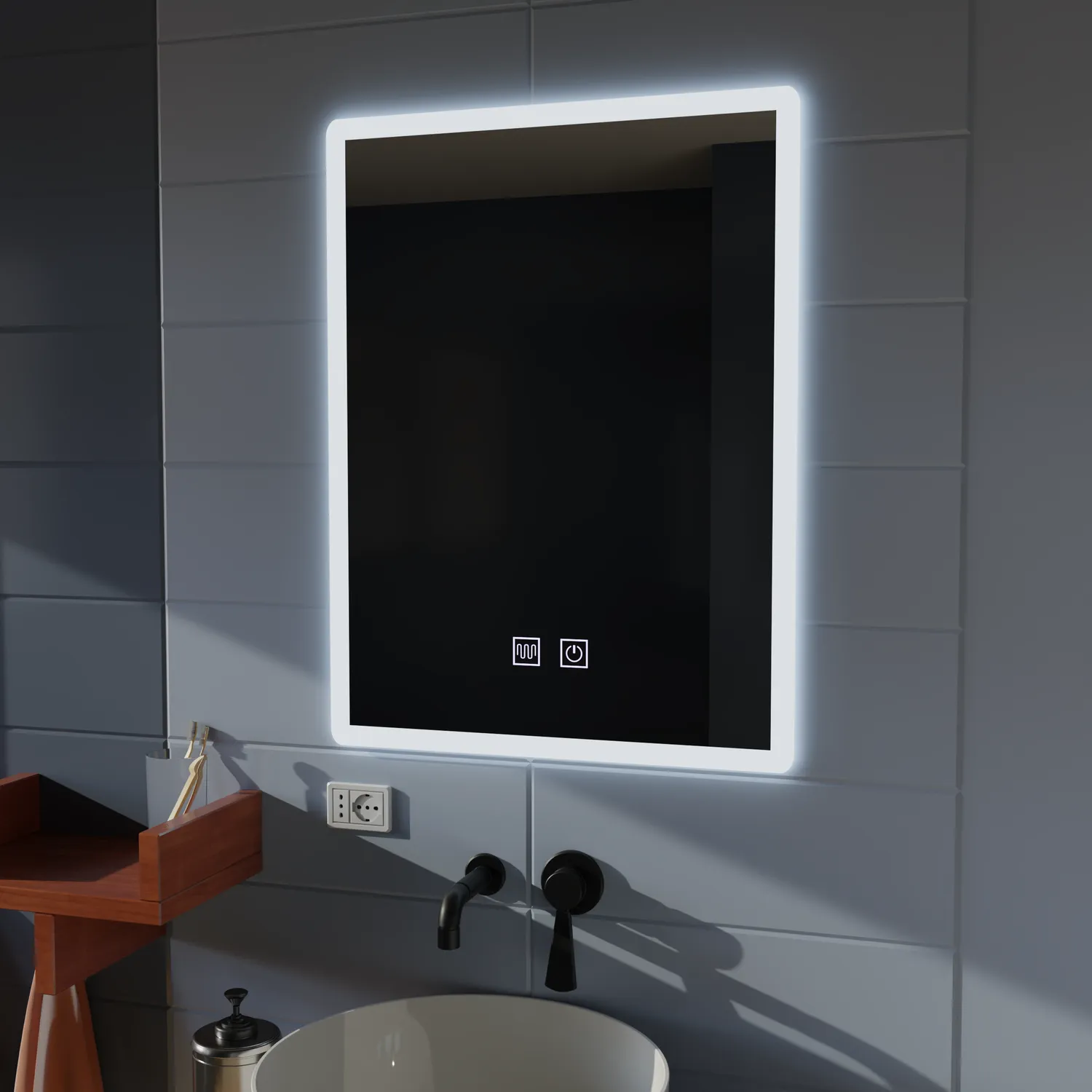 Venera Touch 45x60cm oglindă LED baie cu dezaburire