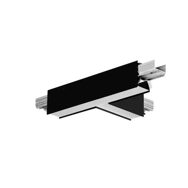 Aurora conector T Live negru pentru sina