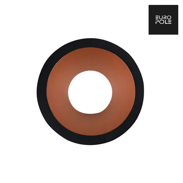 Aurora LED UP Universal rama rotunda negru mat cupru