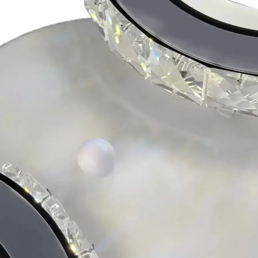Alessandro Design Nova Rotonda 34W Lustra LED 2 Cercuri Alba
