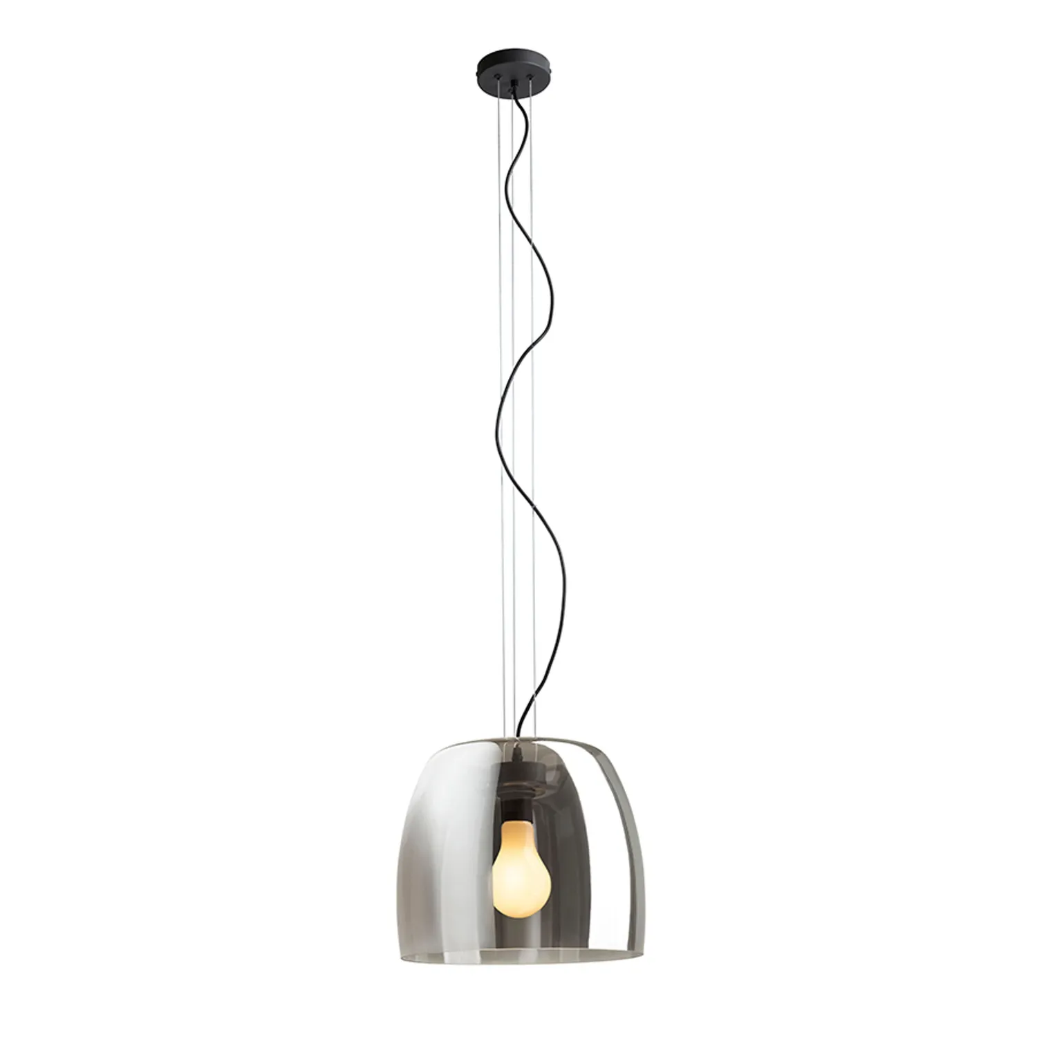 Rendl Light Studio Orlando pendul sticlă E27 fumurie