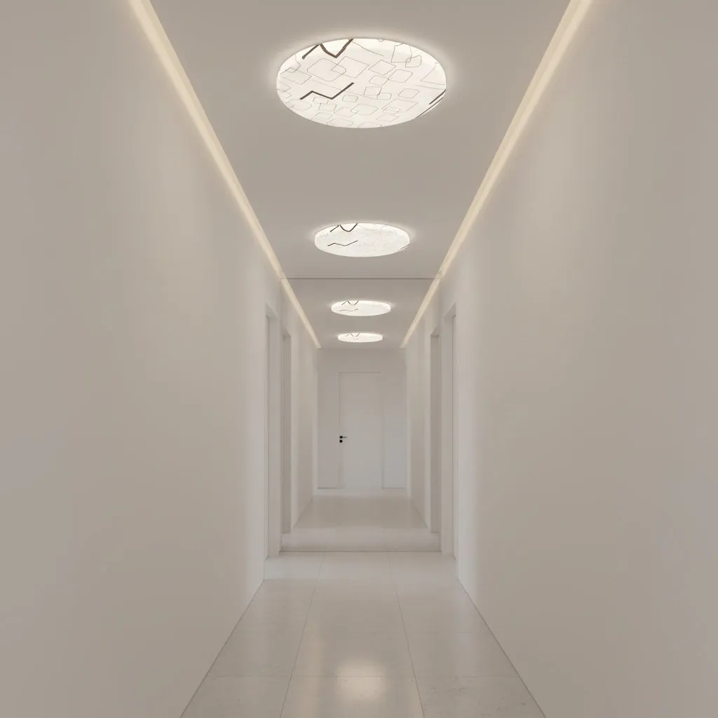 Alessandro Design plafoniera LED 22W 23cm alba 3 culori