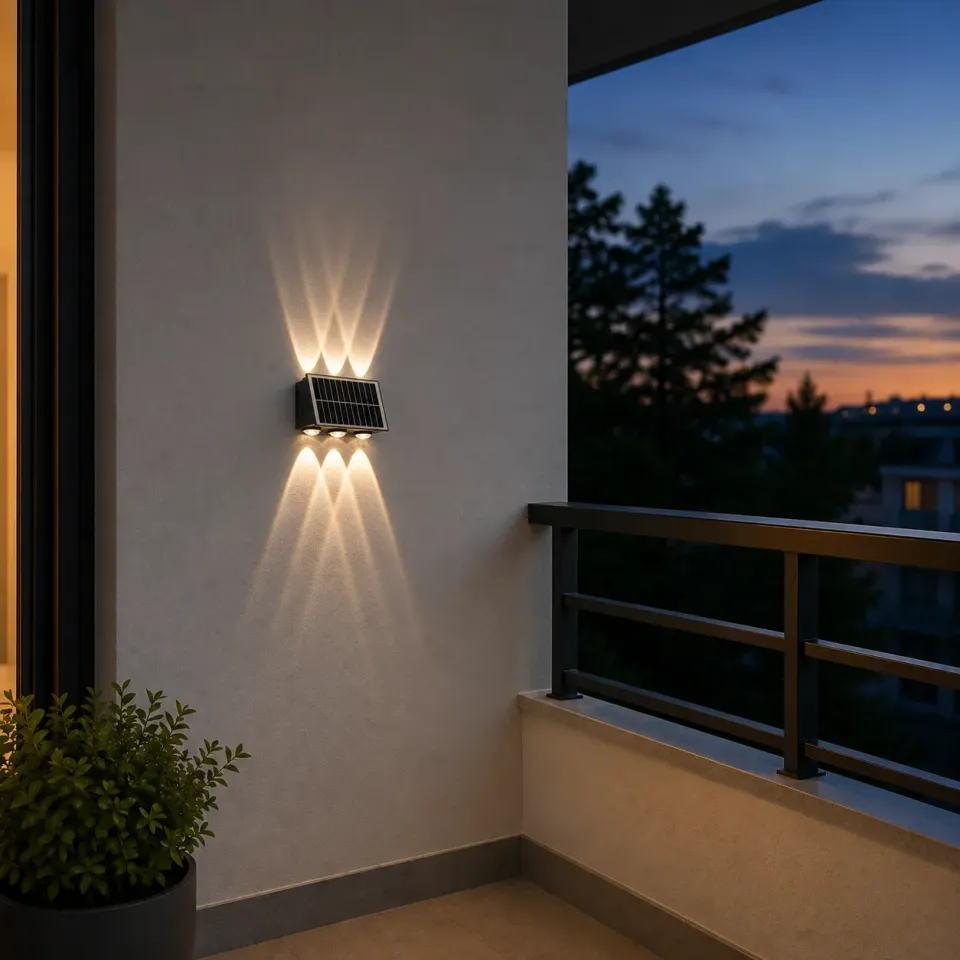 Alessandro Design Solaris aplica exterior LED 6 surse neagra calda