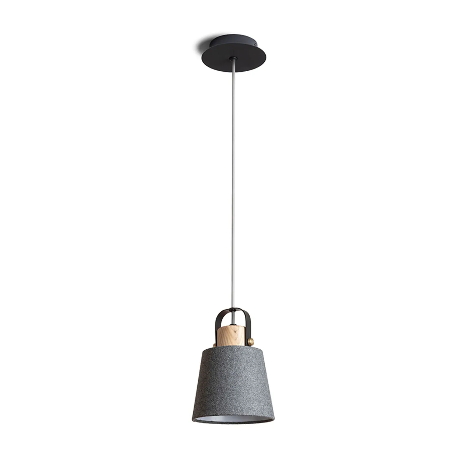 Rendl Light Studio Choupette pendul negru-gri textil lemn