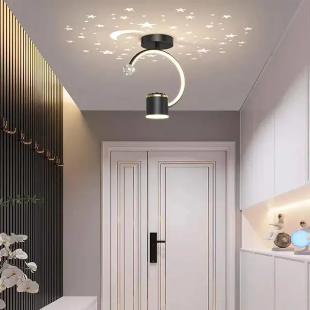 Alessandro Design KENYA plafonieră LED 34W neagră stelară