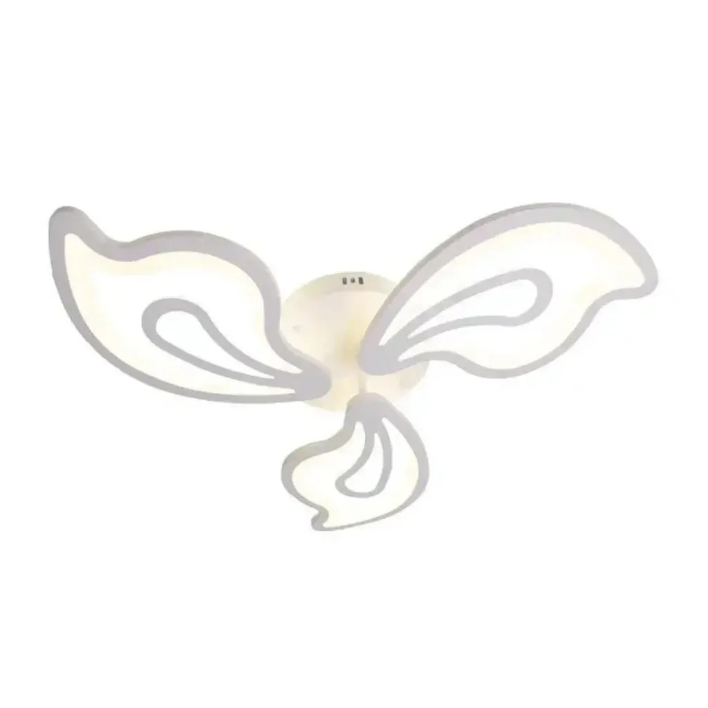 Lustra LED Alessandro Design Gloriosa 40W alba 3 petale dimabila