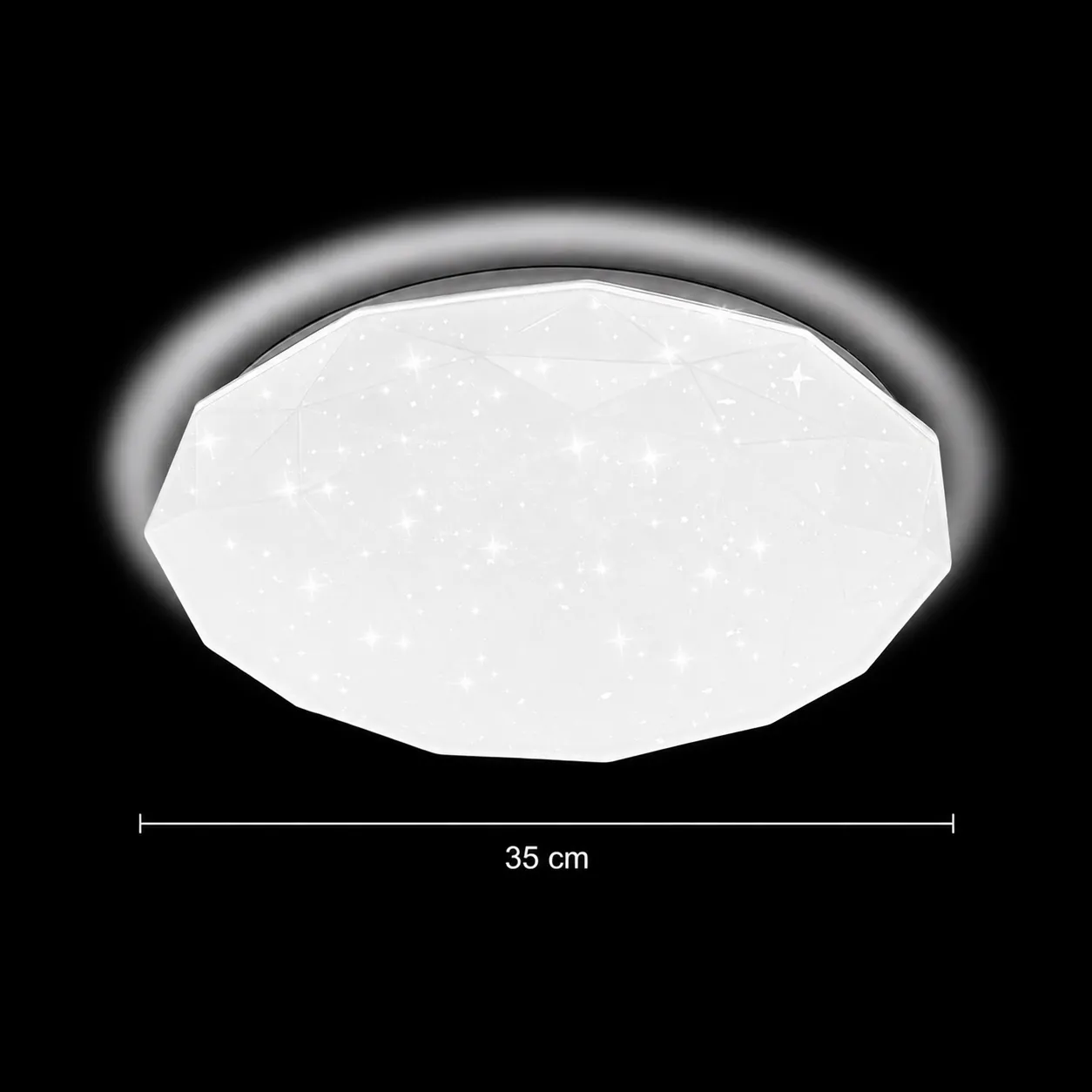 Alessandro Design Hexagon plafoniera LED 35cm alba