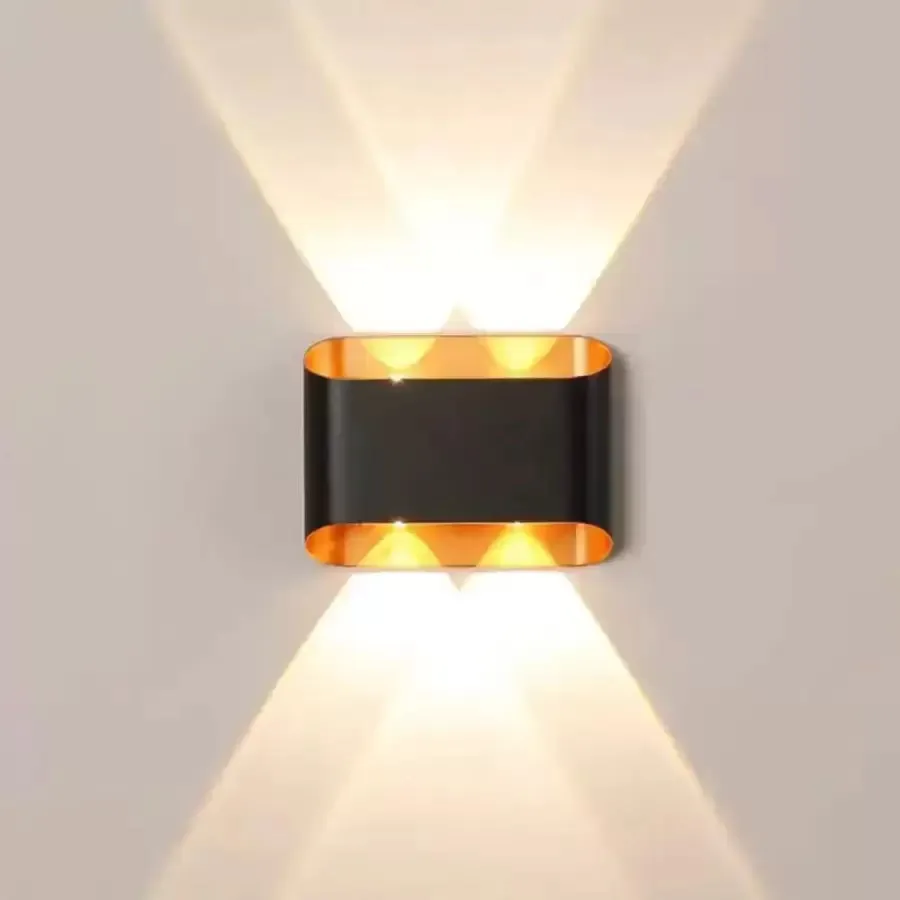 Alessandro Design Ellis 4W aplica LED exterior negru-auriu