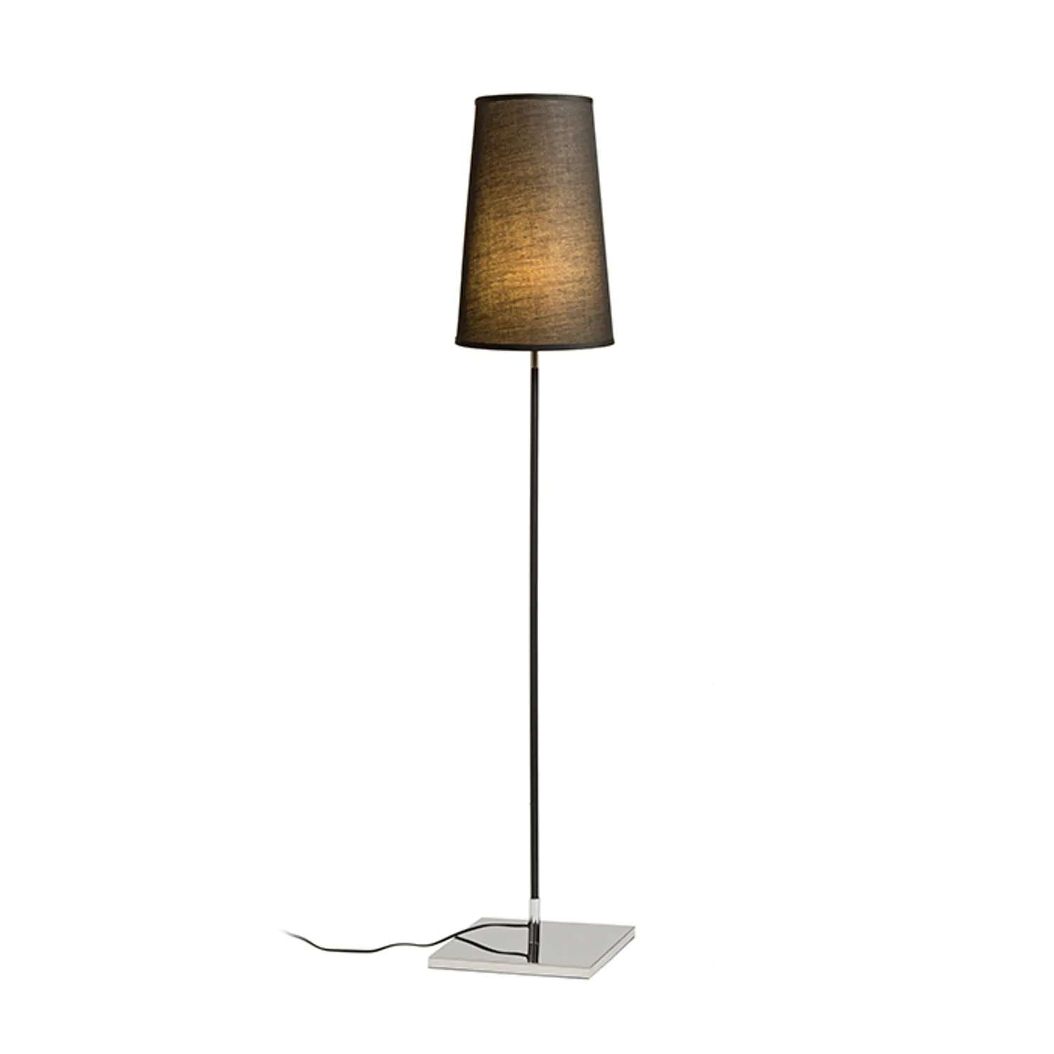 Rendl Lulu lampadar E27 alb-negru-crom soclu E27