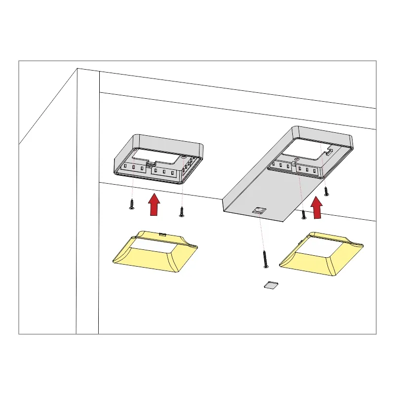 Furnika Quad 2 modul LED tactil pentru mobila