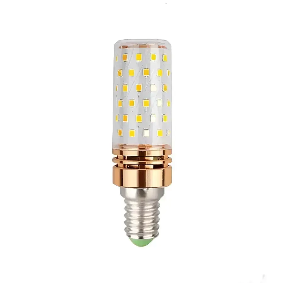 Alessandro Design bec LED 16W E14 lumina rece 6000K auriu