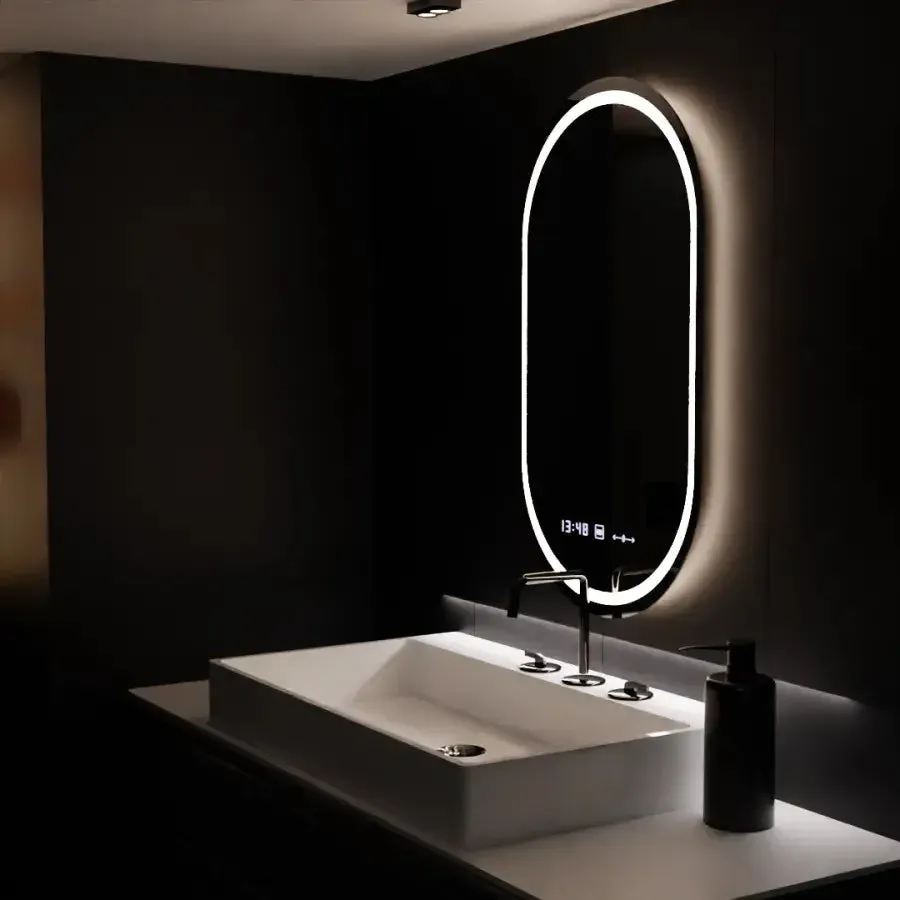 Alessandro Design Eminence Marcello oglinda LED 60x80 ovala cu dezaburire