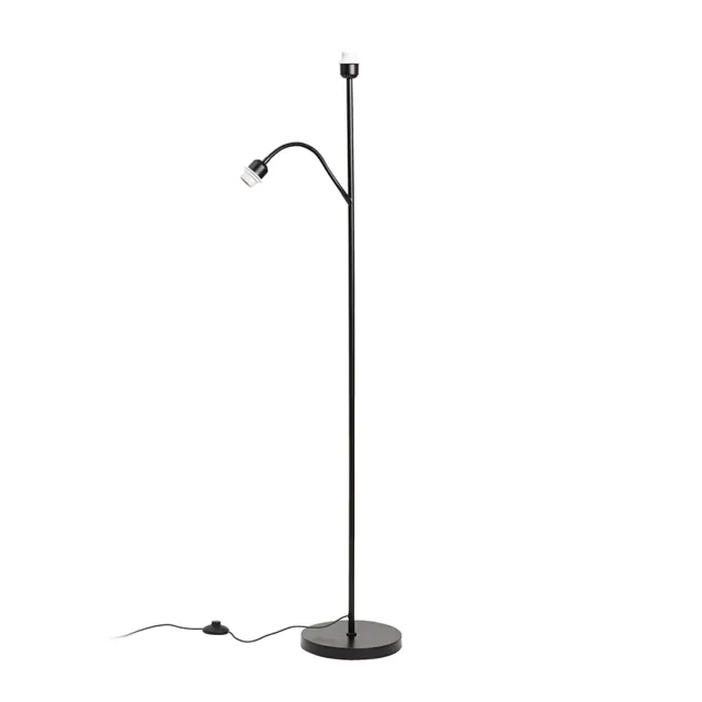 Rendl Pampa stativ lampadar negru E27 cu brat citit
